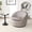 Gray, variant on Fabric Barrel Chair with 360° Swivel, Gray Color / Relaxing in Living Room