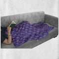 thumbnail image 5 of Cat Soft Flannel Fleece Throw Blanket, Childish Style Tones Fantasy World Kitten Starry Repetitive Illustration, Cozy Plush for Indoor and Outdoor Use, 50" x 60", Blue Violet and Pink, by Ambesonne, 5 of 5