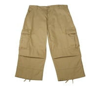 khaki cargo capri pants