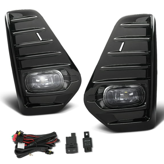 Fog Lights Lamps LED DRL W/Bezels Switch Harness Kits Fit For 2021-2023 Nissan Kicks