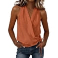 thumbnail image 2 of Orange Tank Tops for Womens Sleeveless Basic Cami for Yoga Workout & Layering, 2 of 6