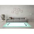 thumbnail image 3 of Ahgly Company Indoor Rectangle Solid Light Blue Modern Area Rugs, 8' x 12', 3 of 4