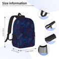 thumbnail image 5 of Rateoe Firework Pattern Student Backpack Water-resistant Backpack 15-inch Laptop Backpack Lightweight Adjustable School Backpack, 5 of 6
