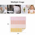 thumbnail image 4 of Colorful Stripe Cloth Napkins, Modern Pink Red Yellow Vertical Striped Washable and Reusable Dinner Napkins Set of 6, Table Napkin for Kitchen Party Birthday Wedding Hotel Housewarming 20"x20", 4 of 8