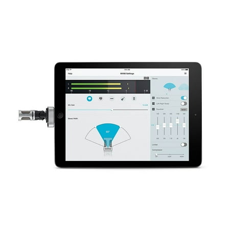 Shure MV88 iOS Digital Stereo Rotating Condenser Microphone Lightning Connector