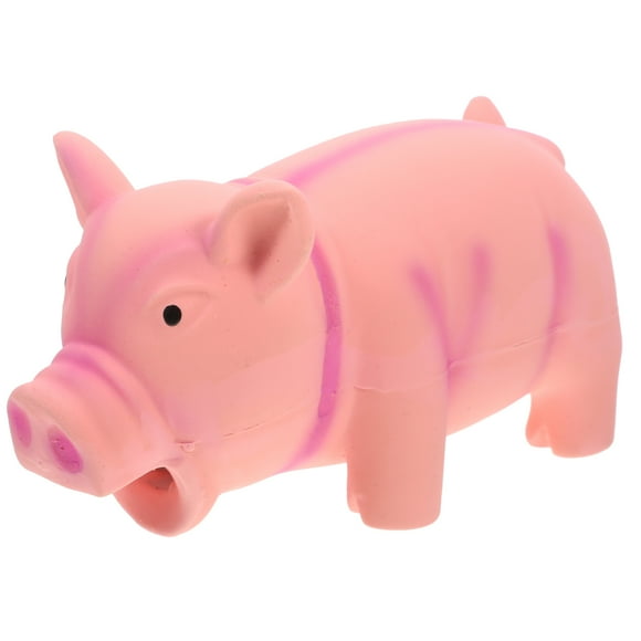 BRIGHTFUFU Juguete para morder para perros con forma de cerdo, juguete para perros agresivos, juguete chillón, juguete para masticar perros de látex