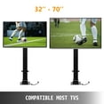 thumbnail image 5 of VEVORbrand Motorized TV Lift Mount 28-68" Height Adjustable, 39.4" Stroke Length, Fit for 32-70" TV Lift with Long-Distance Regulator, Load Capacity 154lbs, 5 of 8