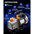 thumbnail image 2 of Bomba de vacío Orion Motor Tech 4cfm 1/3hp para HVAC R12 R22 R134a, 2 of 8