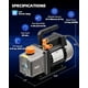 thumbnail image 2 of Bomba de vacío Orion Motor Tech 4cfm 1/3hp para HVAC R12 R22 R134a, 2 of 8