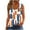 Orange 1, variant on POIUYTR Women Summer Tank Tops Casual Scoop Neck Wide Strap Sleeveless Shirts Vintage Loose Printed Camisole