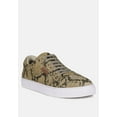 thumbnail image 2 of ASHFORD Snake Print Handcrafted Sneakers, 2 of 7