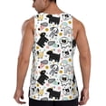 thumbnail image 3 of Fotbe Funny Puppy Pattern Men's Quick Dry Workout Tank Top Gym Muscle Tee Fitness Bodybuilding Sleeveless T Shirt Breathable Workout Shirt-4X-Large, 3 of 9