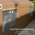 thumbnail image 6 of Outsunny 235.00 x 119.00 x 108.25 inches Tan Carport, 6 of 9