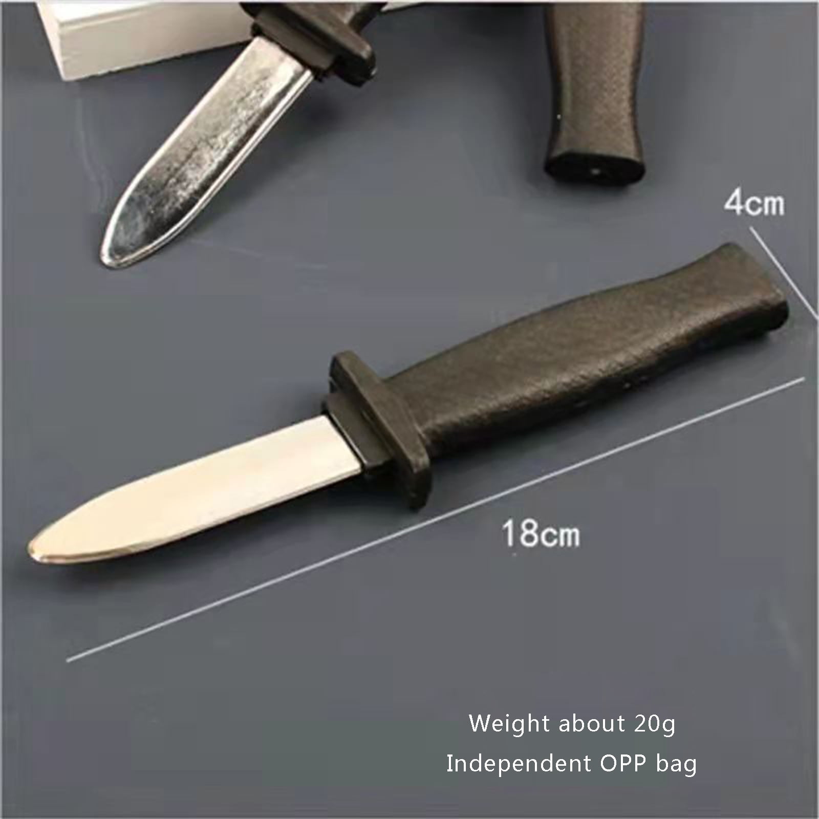 Couteau Trick à Lame Rétractable - Faux Couteau Pour Tours De Magie, Blagues, 18 Cm - 2