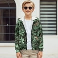 thumbnail image 5 of chaqlin Green Camo Hunting Zip up Hoodies for Boys Girls 14-16 Soft Full Zipper Hoodie Sweatshirts Long Sleeve Hooded Jacket Kids Pullover Tops with Pockets, 5 of 7