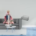 thumbnail image 2 of Adorno acrílico independiente, mesa decorativa con base y estantes flotantes, organizador de pared de metal para baño, cesta de almacenamiento, 2 of 8