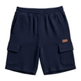 thumbnail image 6 of Guluxicc Mens Workout Shorts Elastic Waist Beach Shorts Regular Fit Solid Color Summer Outdoor Casual Shorts with Pockets, 6 of 7