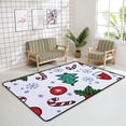 thumbnail image 4 of FREEAM Soft Foam Nursery Area Rugs Christmas Trees Snowflake Doodle Pattern Non Slip Play Mats for Kids Boys Girls Playing Room Living Room60x39 inch, 4 of 6
