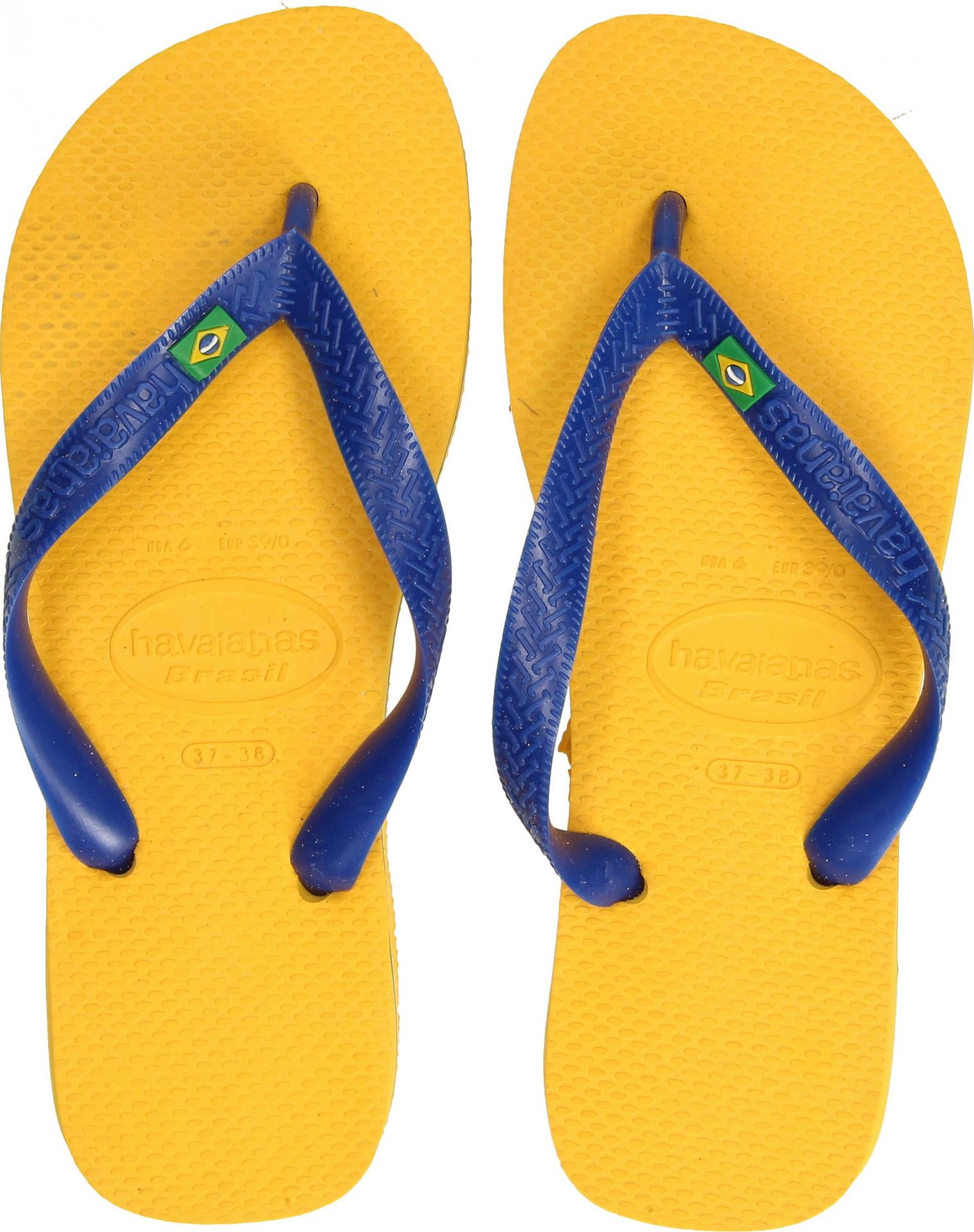 37/38 BR Havaianas Unisex Adults Brasil Flip Flops 39/40 EU 5 UK Yellow Citrus Yellow 