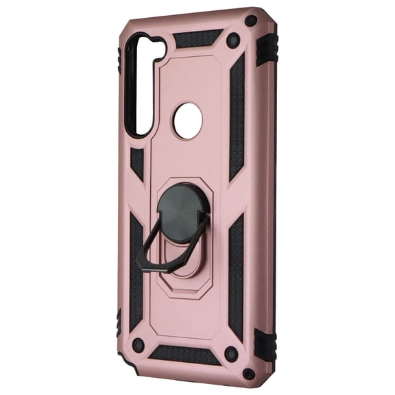 Open Box Mybat Premium Case w/ Ring Stand for Motorola Moto G Stylus - Rose Gold / Black