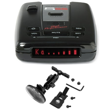 Escort Passport High Performance Radar and Laser Detector includes Bonus RadarMount Suction Mount Bracket for Radar (Best Escort Radar Detector)