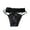 Black, variant on tasrioml Seamless Satin Thongs for Women Hollow Strings Lace No Show Underwear Ladies Sexy Tanga Briefs Low-Waisted T Back Panties