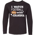 thumbnail image 3 of Inktastic I Watch Football with My Grandma Long Sleeve Youth T-Shirt, 3 of 5