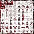 thumbnail image 1 of Plantillas de Navidad reutilizables – Plantilla de dibujo de Navidad de 3.0 x 3.0 in, pequeñas plantillas de Navidad para pintar en rodajas de madera, manualidades, adornos de árbol de Navidad (60 uni, 1 of 3