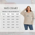 thumbnail image 2 of TEMOFON Womens Plus Size Tops Crew Neck Button Long Sleeve Tops Casual Lightweight Soft Sweaters Fall Tunic Tops XL, 2 of 7