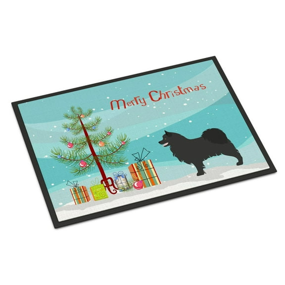 Carolines Treasures BB8509MAT Swedish Lapphund Christmas Door Mat Indoor Rug or Outdoor Welcome Mat 18x27 Doormat  27"L