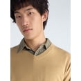 thumbnail image 4 of Free Assembly Men's V-Neck Sweater with Long Sleeves, Midweight, Sizes XS-3XLT, 4 of 6