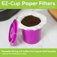 thumbnail image 3 of Perfect Pod EZ-Cup Disposable Paper Filters with Patented Lid Design for Reusable Coffee Pods 10-Pack (500 Filters), 3 of 5