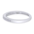 thumbnail image 4 of 1/10 CT Princess Cut Natural White Diamond Stackable Engagement Band Ring In 14K White Gold Plated 925 Sterling Silver (Color: I-J, Clarity: I2-I3, 0.10 Cttw) -7, 4 of 7