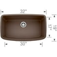 thumbnail image 5 of BLANCO VALEA Super Single Undermount - Truffle, 5 of 7