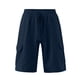 thumbnail image 1 of Pantalones cortos cargo informales para hombre - Diseño con cordón y múltiples bolsillos - Mezcla de lino ligera - Para la playa y el deporte, 1 of 5