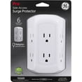 thumbnail image 3 of GE Pro Side-Access 6 Outlet Surge Protector, White Wall Tap Adapter, 15A 43648, 3 of 8