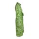 thumbnail image 3 of VISgogo Vestido casual para mujer, cuello de solapa, cuello en V, manga larga, contraste de color, estampado, corte alto, vestidos con cordones VISgogo  moda, 3 of 9