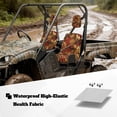 thumbnail image 3 of KUIFORTI Red Camouflage UTV Seat Covers Polyester Seats Cover with Headrest Covers All-Season Protection Outdoor Seat Cover Set for Yamaha Rhino 700 660 450 2004-2021, 3 of 7