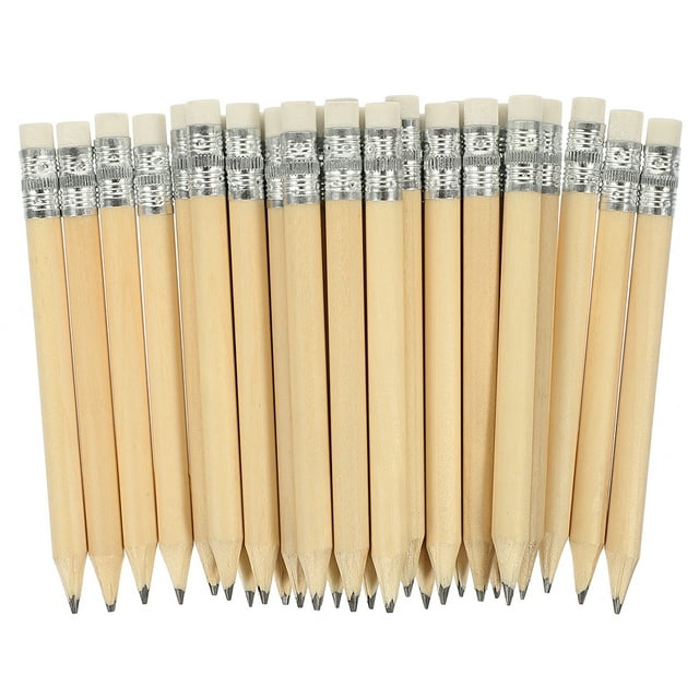 100pcs Handheld Writing Pencils Wooden Portable Writing Pencils Easy Sharpening Pencils