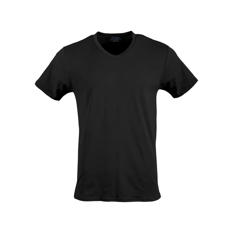 Gildan Men's Short Sleeve Cotton Stretch V-Neck T-Shirts, up to