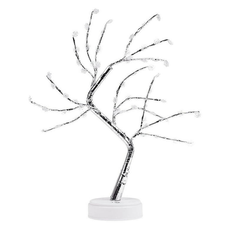 Rosnek LED Tabletop Bonsai Tree Light Touch Switch DIY Artificial Light  Tree Lamp Decoration Festival Holiday Battery/USB Operated