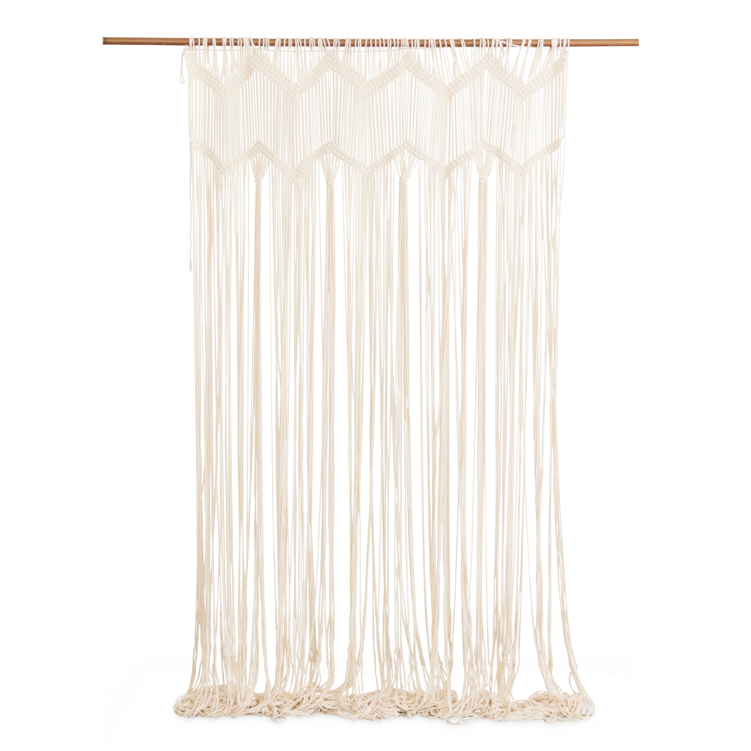 Weddingstar Grande Macramé Pendaison Photo de Mariage Fond - Ivoire