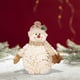 thumbnail image 5 of Figurita de muñeco de nieve con bufanda y copa - Decoración navideña de peluche 7x12,2 pulgadas para casa, mesa, oficina - Muñeco de nieve de peluche blanco que sostiene copos de nieve, 5 of 6