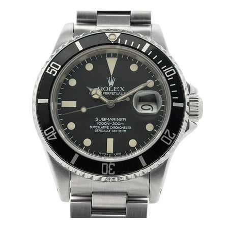 Pre-Owned Rolex Submariner 16800 Steel  Watch (Certified Authentic &