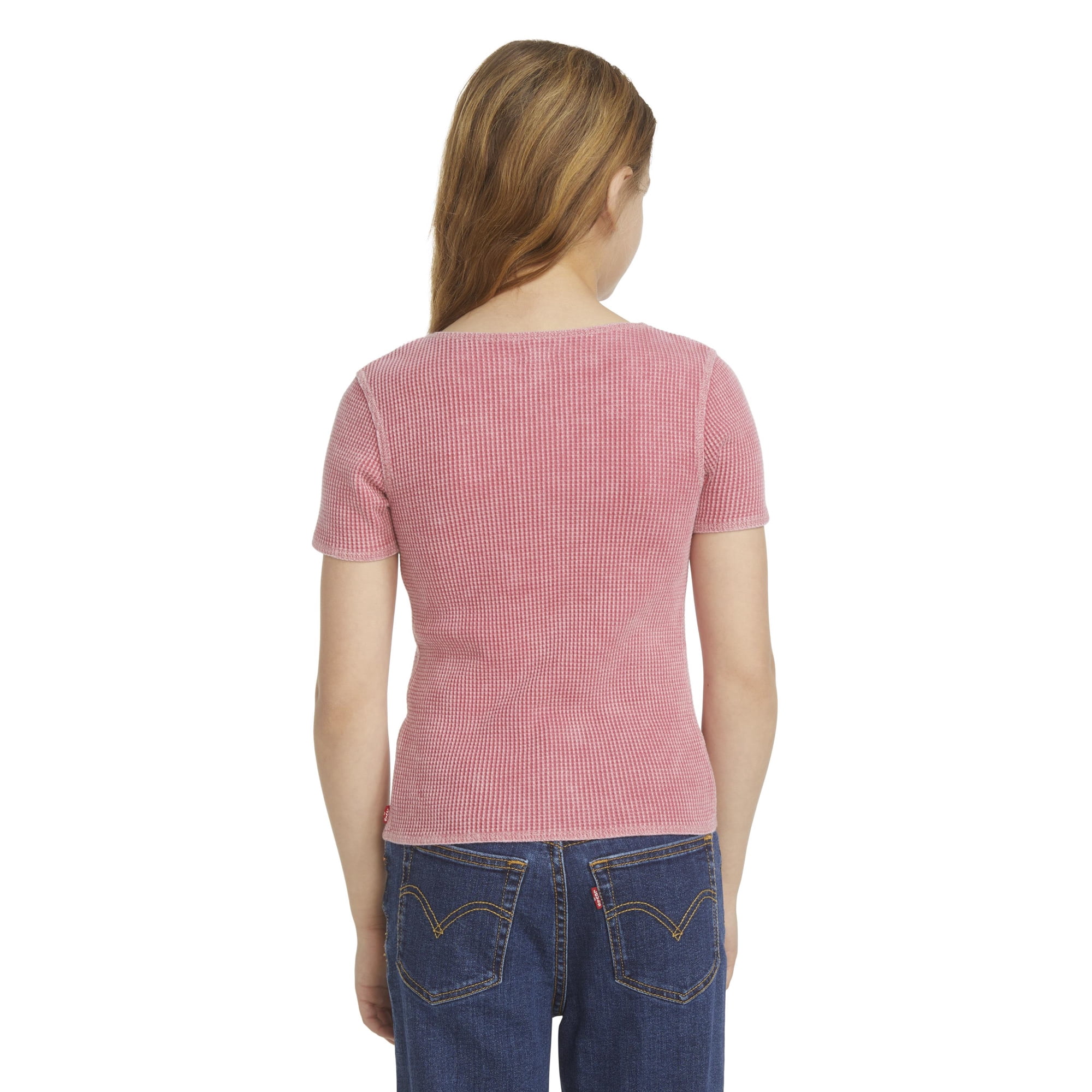 Levi's Girls Waffle Short Sleeve Top, Sizes 4-16