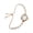 E, variant on Ladies Pearl Bracelet Watch, Rose Gold Case with White Dial Watch for Women, Elegant Faux Pearl Strap Quartz Wristwatch for Women, Luxury Jewelry Watch Gifts for Womens