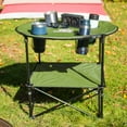 thumbnail image 6 of Camp & Go 2 x 2 x 2 ft Green Fabric 28" Diameter Round Portable Table, 6 of 11