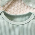 thumbnail image 6 of TOWED22 Newborn Baby Girl Outfits Long Sleeve Solid Color Romper Pants Headband Fall Winter Clothes 3Pcs,0-3 M, 6 of 9