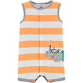 thumbnail image 1 of Carter s Camion pour Bébé Garçon Creeper 9 Mois, Rayure Orange, 1 of 2