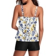 thumbnail image 5 of FDGIU Women Blouson Tankini Swimsuit - Two Piece Tummy Control Bathing Suits with High Waisted Bottom Loose Fit Swimwear, 5 of 5